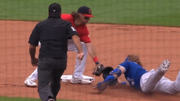 MLB followers had been confused after Justin Turner was dominated secure as a result of his helmet blocked the Guardians’ tag