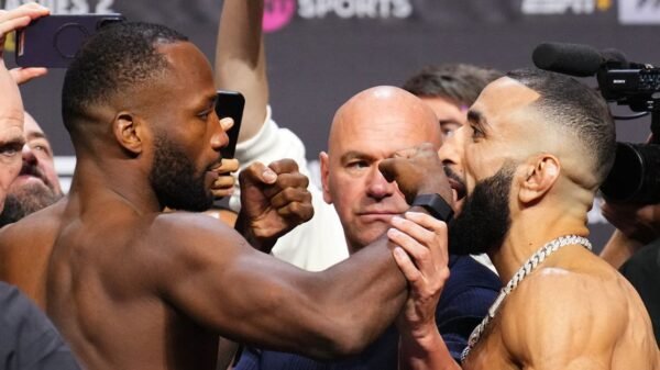 Leon Edwards calls shot for Belal Muhammad at UFC 304 ultimate faceoff: ‘I’m knocking him the f*ck out’