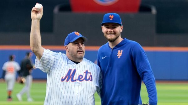 Video: Kevin James Recreates Viral 2007 NASCAR Command Earlier than Mets vs. Orioles Recreation