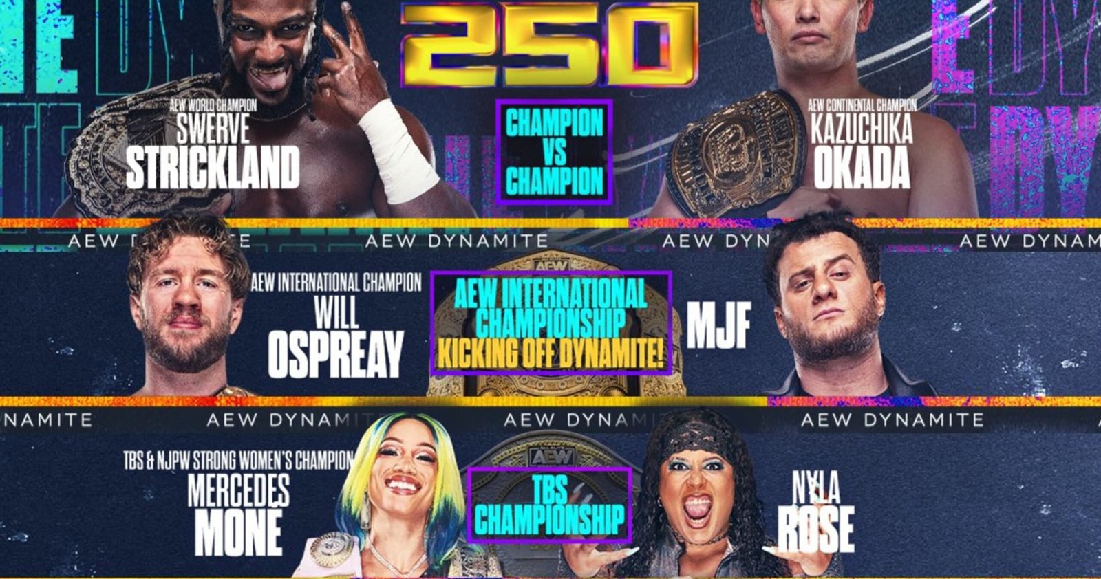 AEW Dynamite 250 Outcomes: Winners, Stay Grades, Response and Highlights