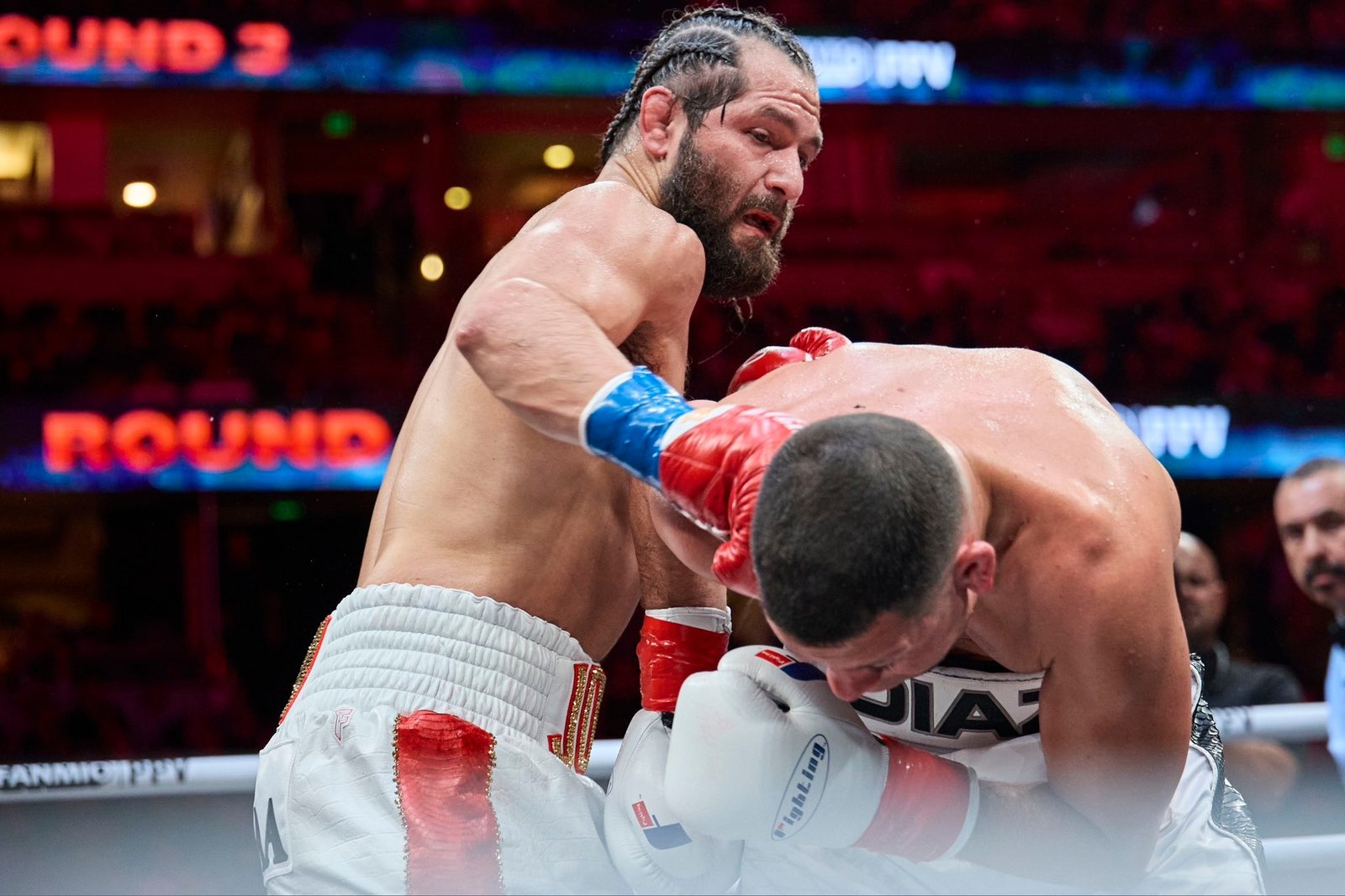 Jorge Masvidal outweighed Nate Diaz by practically fifteen kilos the night time of their boxing match