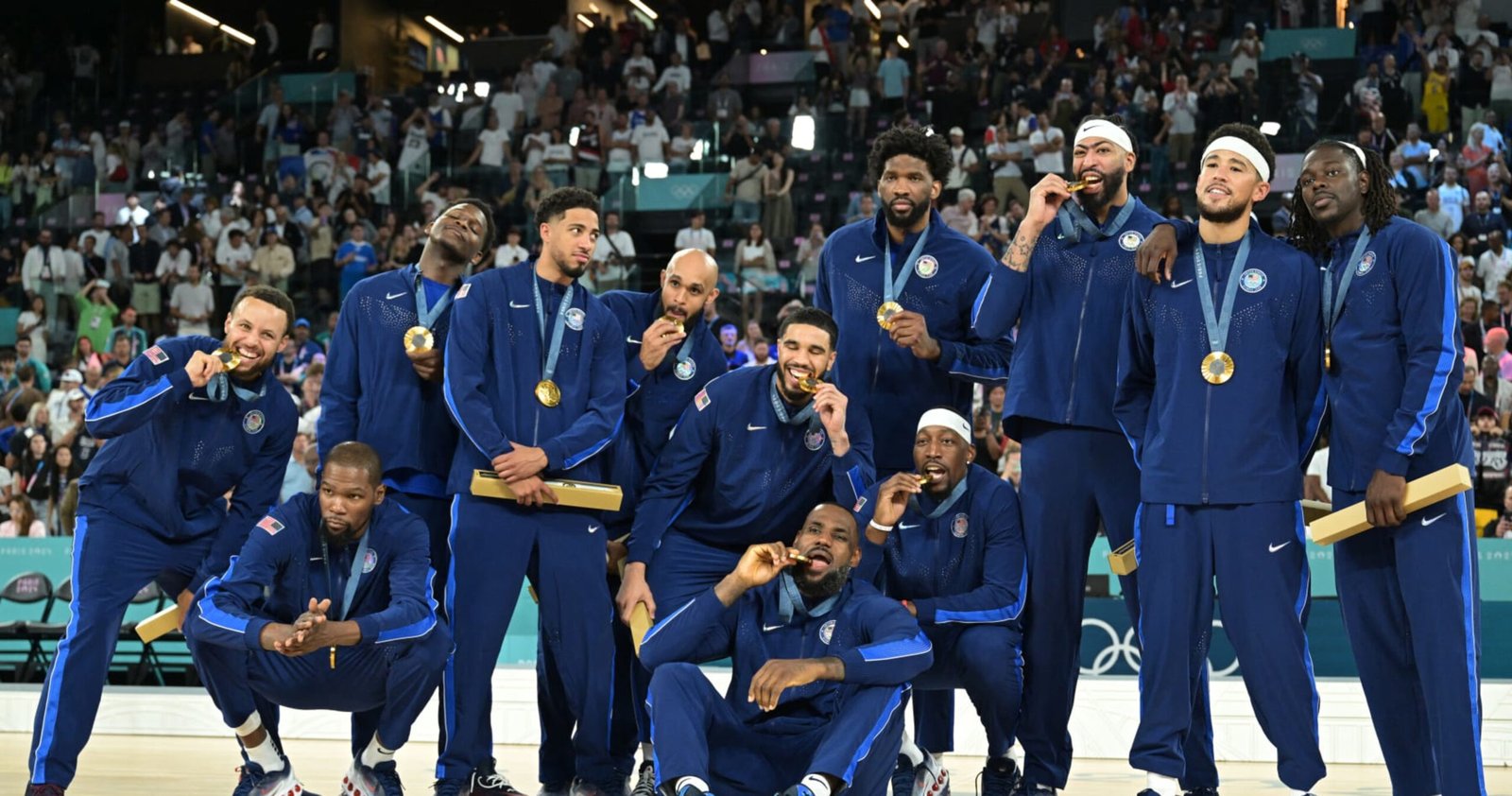 LeBron James, Steph Curry, Crew USA Have a good time Olympic Gold Medal Win in Viral Photograph