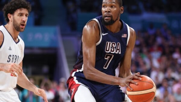 Kevin Durant powered the U.S. males’s basketball group in Olympic opener in opposition to Serbia