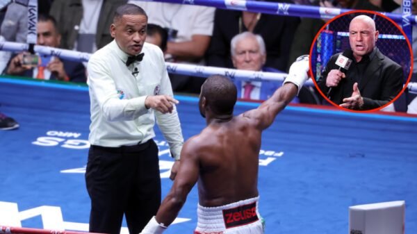 ‘He’s 100 per cent proper’… Joe Rogan defends Floyd Mayweather after boxing legend ‘fires referee’ halfway by means of exhibition battle