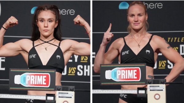 UFC 306 co-main occasion weigh-in video: Alexa Grasso vs. Valentina Shevchenko 3