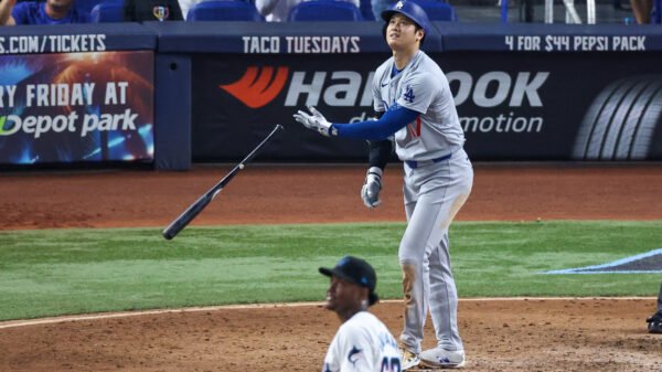 Dodgers’ Shohei Ohtani Joins 50/50 Membership With Two Dwelling Runs, Two Stolen Bases