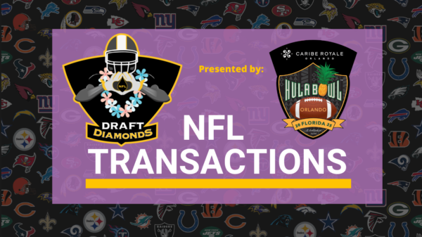 NFL Transactions for September 20, 2024 | Introduced by Caribe Royale Orlando Hula Bowl