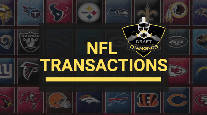 NFL Transactions for October 11, 2024 | Offered by NFL Draft Diamonds