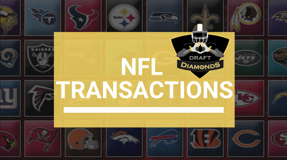 NFL Transactions for October 12, 2024 | Introduced by NFL Draft Diamonds