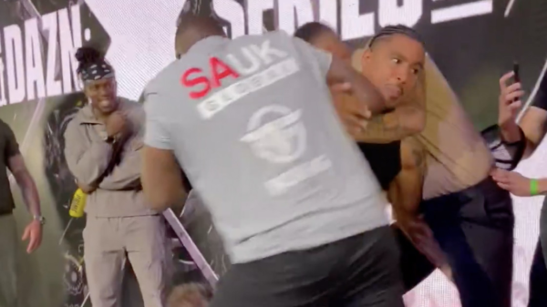 Watch Anthony Taylor lose it after being slapped by Gabriel Silva at Misfits Boxing 17 presser