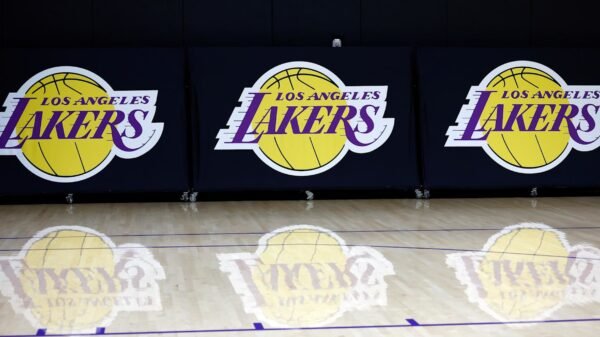 Photograph: Lakers Unveil ‘California Future’ Metropolis Version Courtroom for 2024-25 NBA Season