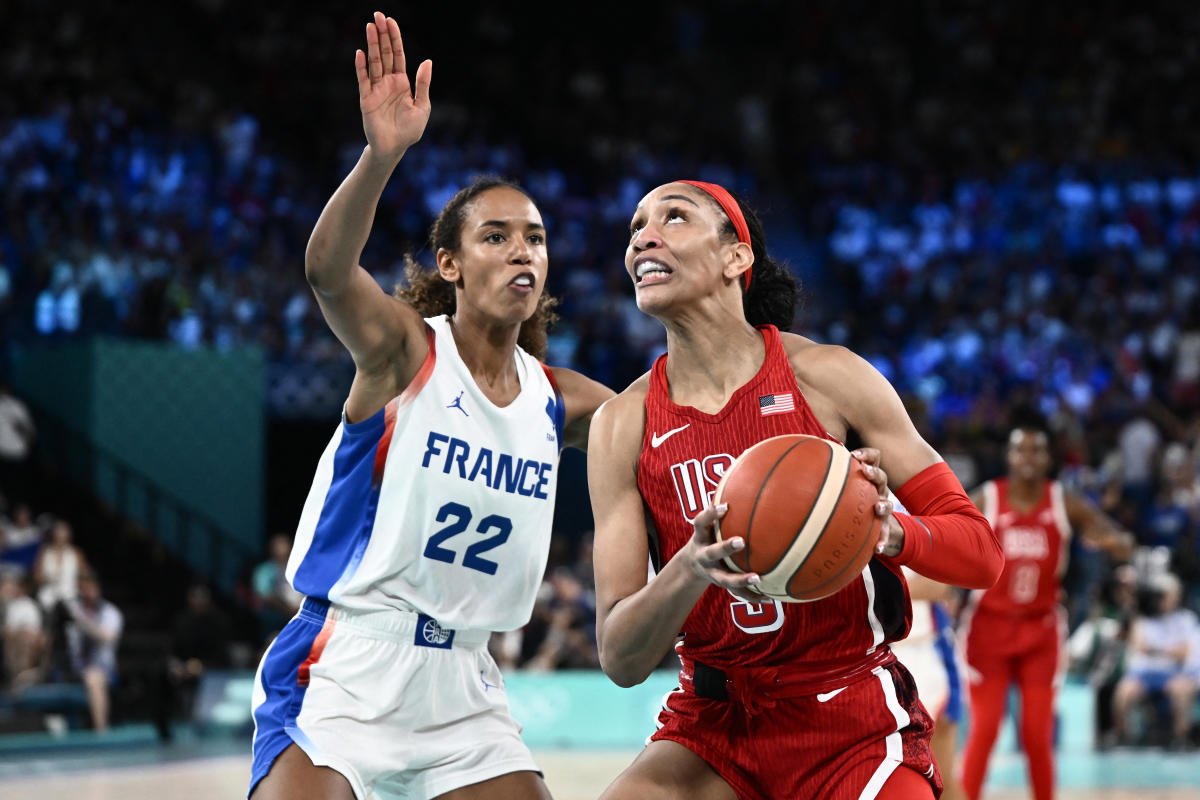 Purple, White and Whew! U.S. survive France scare, win eighth Olympic gold