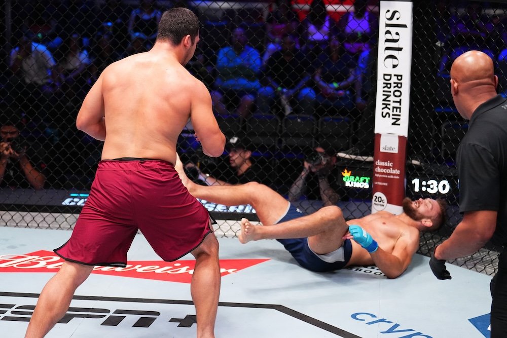 DWCS 74 video: Diyar Nurgozhay blasts Bartosz Szewczyk with violent head kick