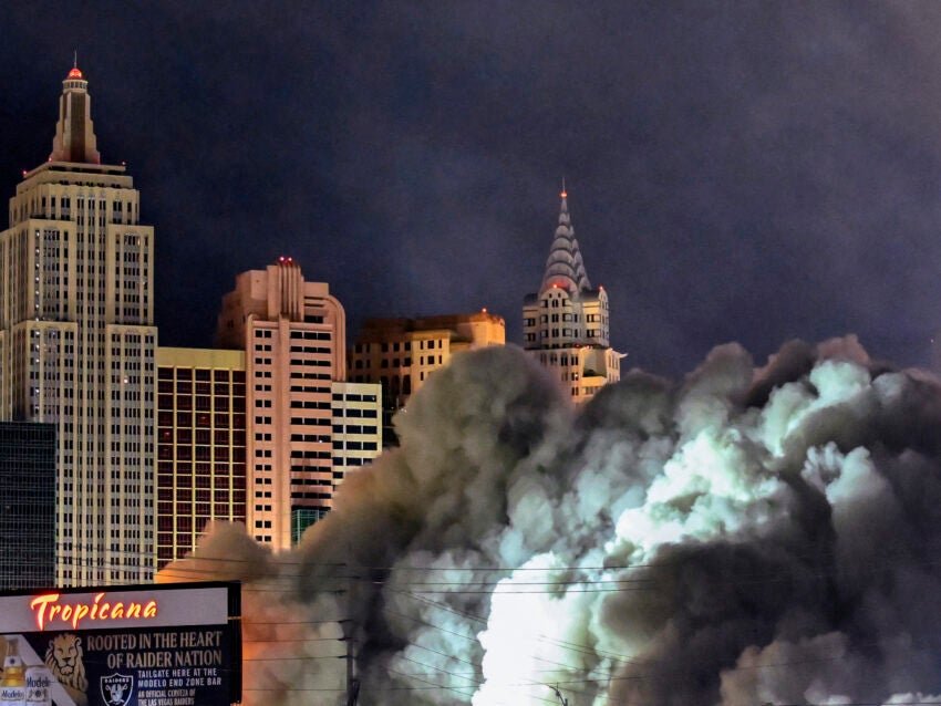 Watch: Las Vegas says goodbye to the Tropicana with a flashy on line casino implosion