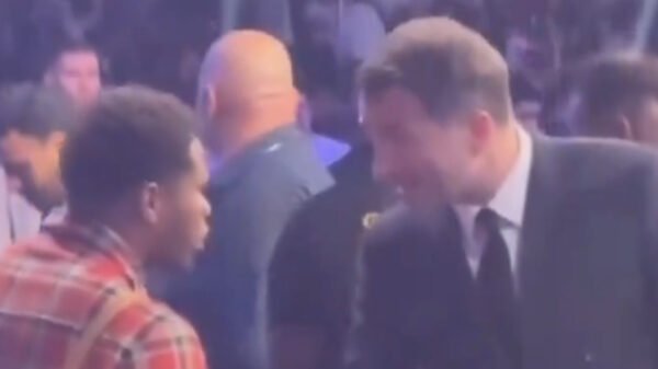 Eddie Hearn known as Devin Haney ‘an boastful f*cking pr*ck’ throughout heated confrontation at Joshua vs. Dubois