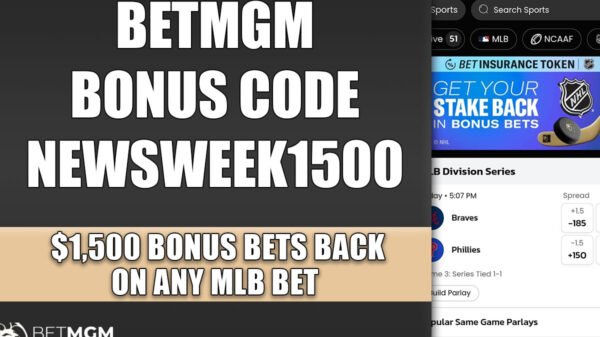 BetMGM Bonus Code NEWSWEEK1500: $1,500 Bonus Bets Again on Any MLB Wager