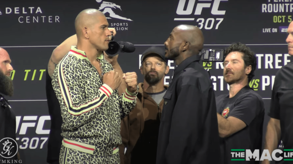 Watch: Pereira, Rountree face-off forward of UFC 307 title struggle