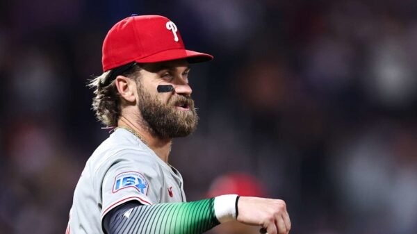 Phillies’ Bryce Harper Says MLB Fined Him for Carrying Wawa-Themed Uniform Attire