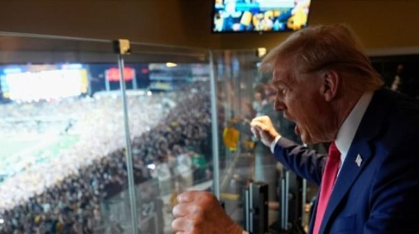 WATCH: Fan with Professional-Trump Signal Runs onto the Area Throughout Sunday Night time Soccer