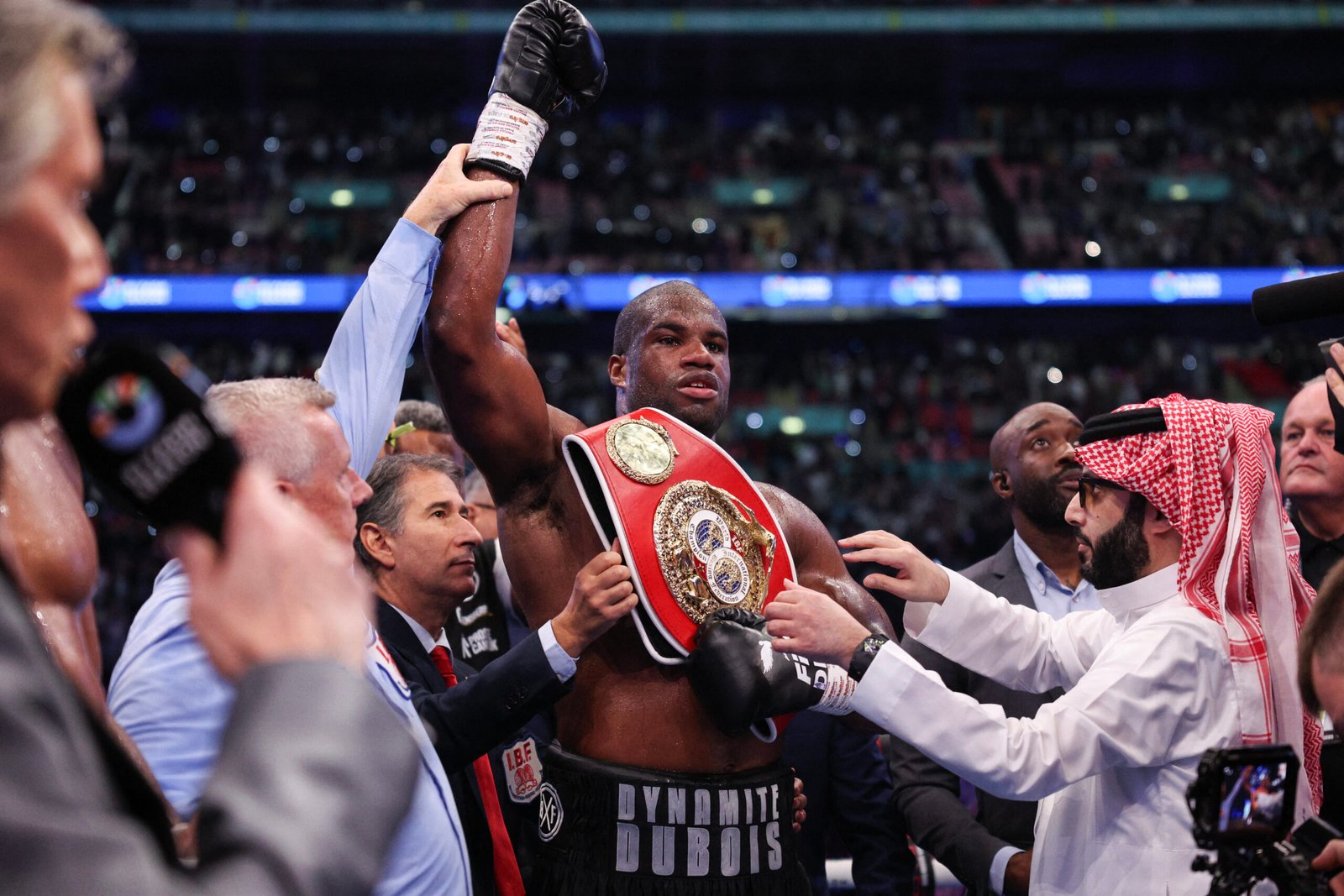 Daniel Dubois stops Anthony Joshua with fifth-round KO in London