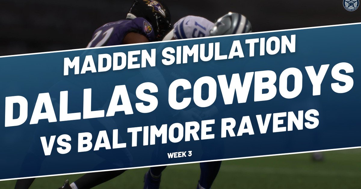 Dallas Cowboys lose heartbreaker to Baltimore Ravens in Madden simulation