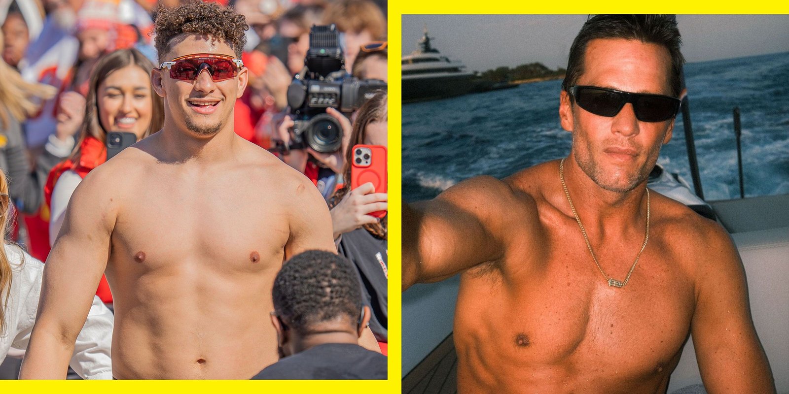 Patrick Mahomes and Tom Brady Reveal the Athletic Advantages of a ‘Dad Bod’