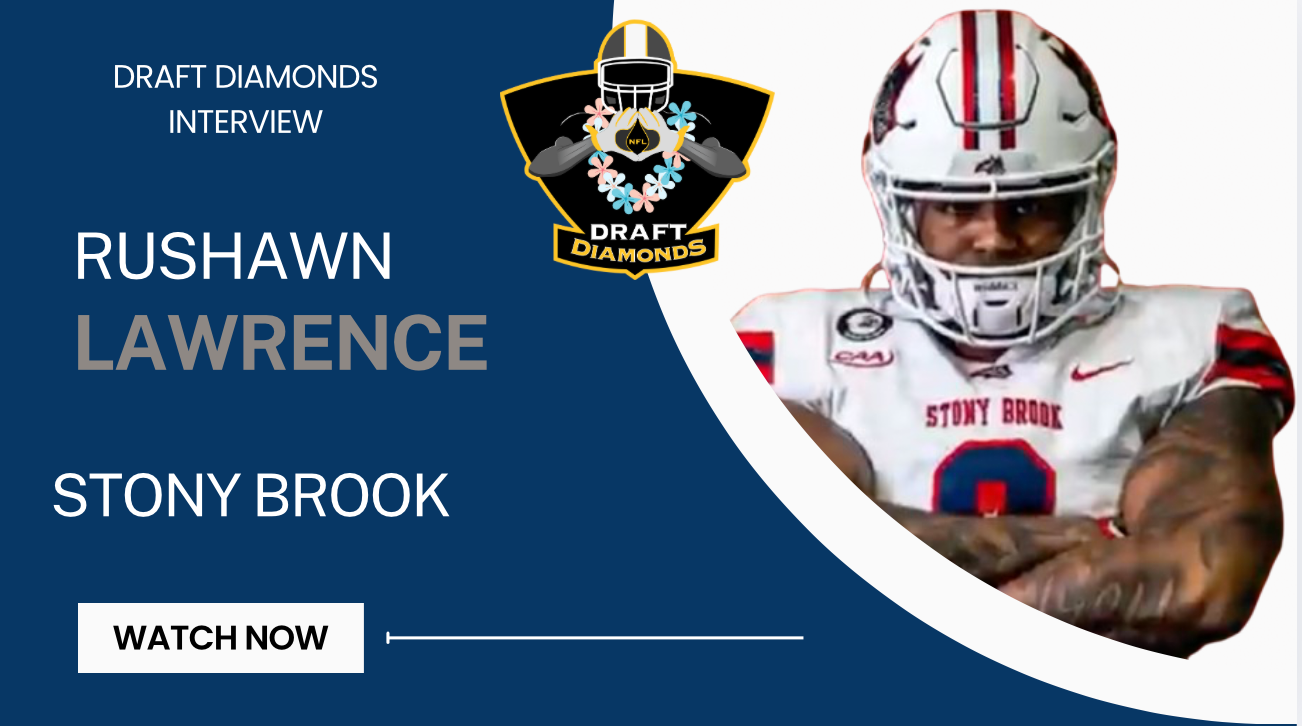 Rushawn Lawrence, DE, Stony Brook | 2025 NFL Draft Prospect Zoom Interview