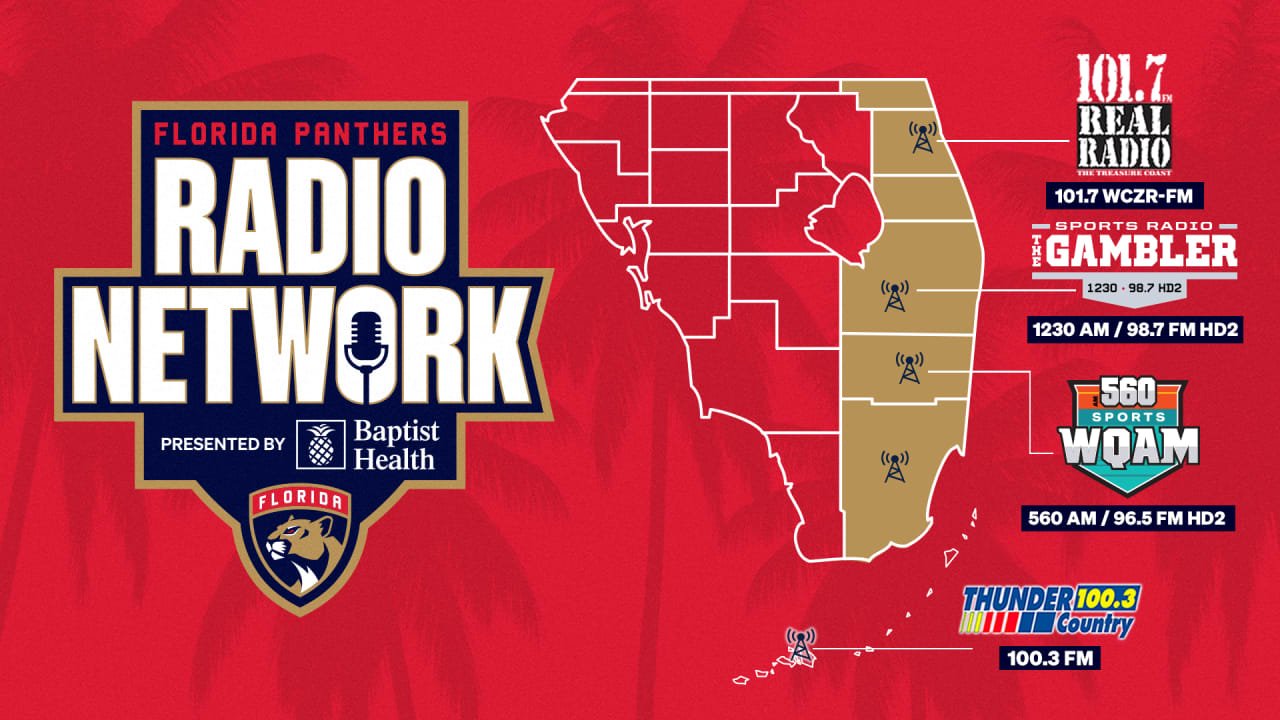 Florida Panthers Announce 2024-25 Radio Community Offered by Baptist Well being | Florida Panthers