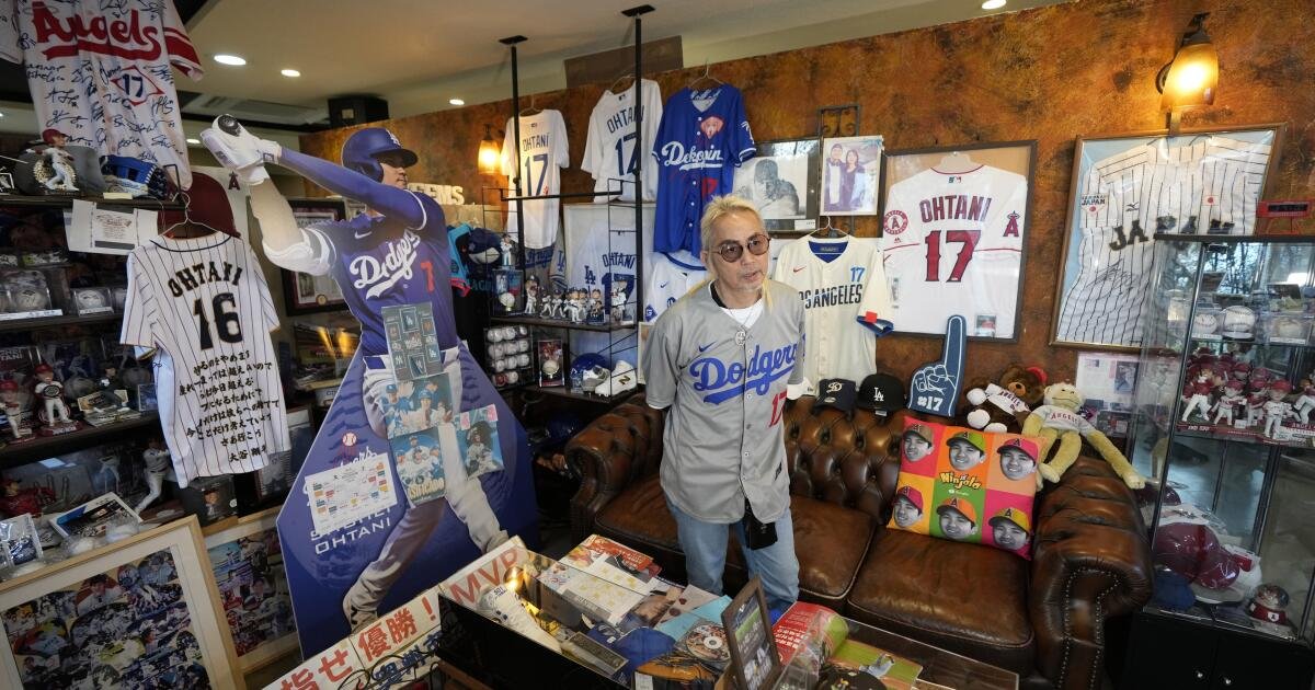 In Ohtani’s Dodger blue hometown, a shrine to his baseball expertise, and humanity