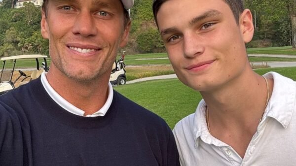 Tom Brady Shares Candy Selfie With His Lookalike Son Jack at NBA Recreation