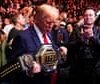 Donald Trump attends UFC match with key allies Musk, Rogan, and RFK Jr – video