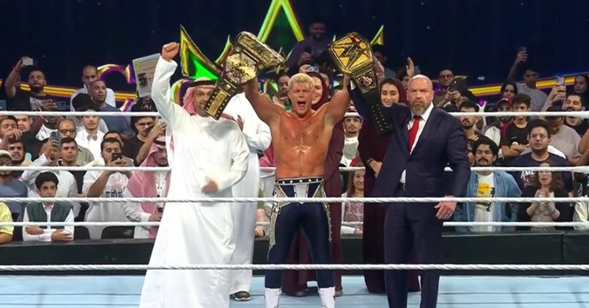 WWE’s Cody Rhodes Pins Gunther and Achieves Main Milestone in Crown Jewel Championship Win