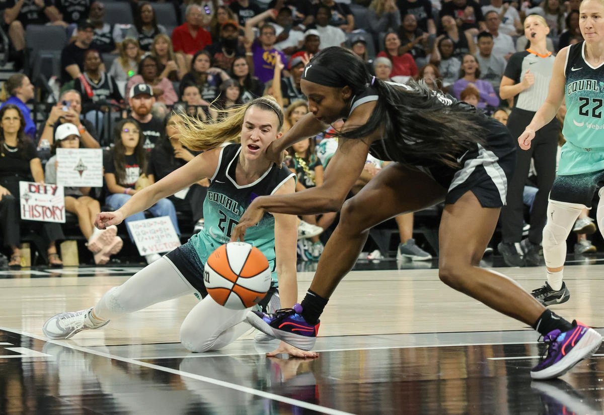 WNBA playoffs: Aces keep away from sweep vs. Liberty with Sport 3 blowout