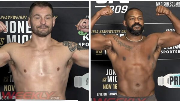 UFC 309 major occasion weigh-in video: Jon Jones vs. Stipe Miocic