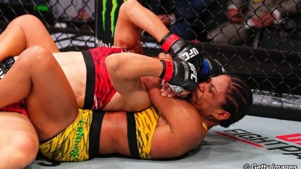 UFC Struggle Evening 248 video: Gabriella Fernandes stuns heavy favourite Wang Cong