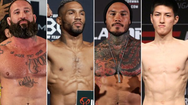 UFC veterans in MMA and boxing motion Sept. 27-29