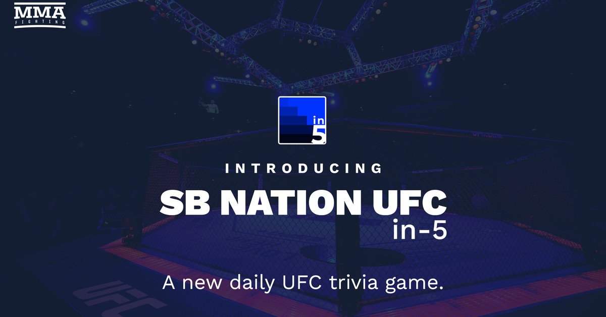 Your day by day UFC trivia recreation, Wednesday version