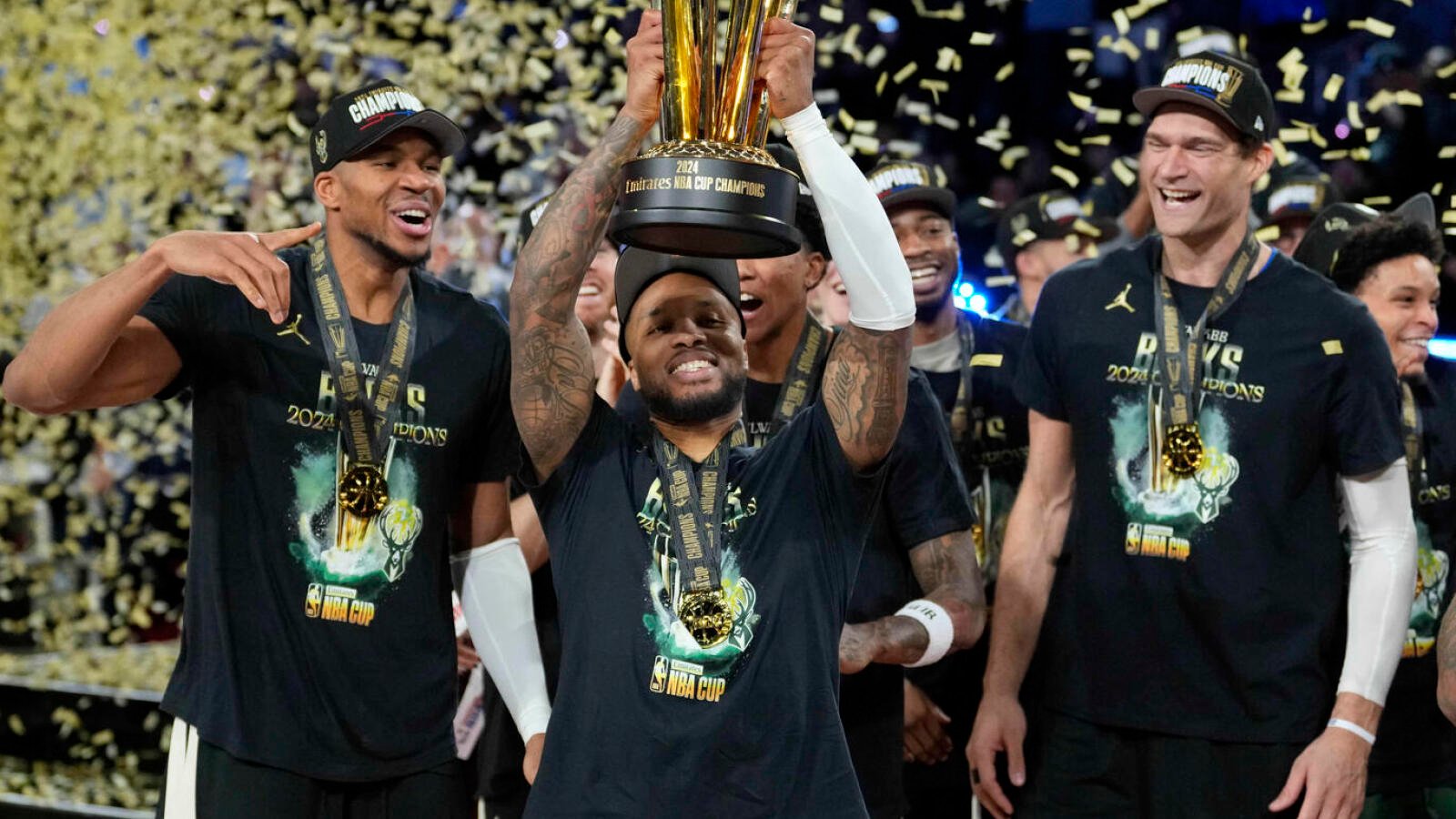 Bucks preserve NBA Cup celebration bottled up after speaking to Darvin Ham