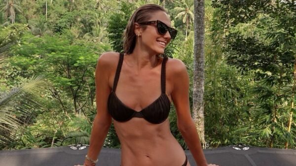 Stacy Keibler Stuns In Black Bikini Throughout Bali Trip