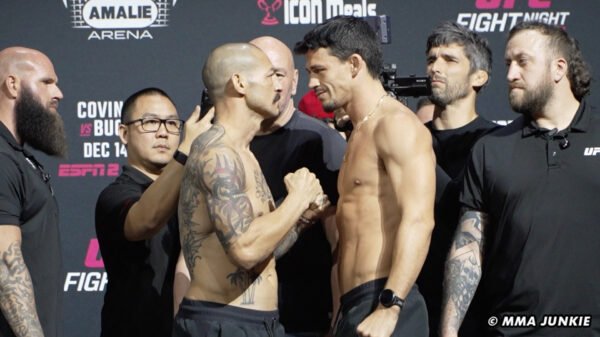 Images: UFC on ESPN 63 ceremonial weigh-ins and faceoffs