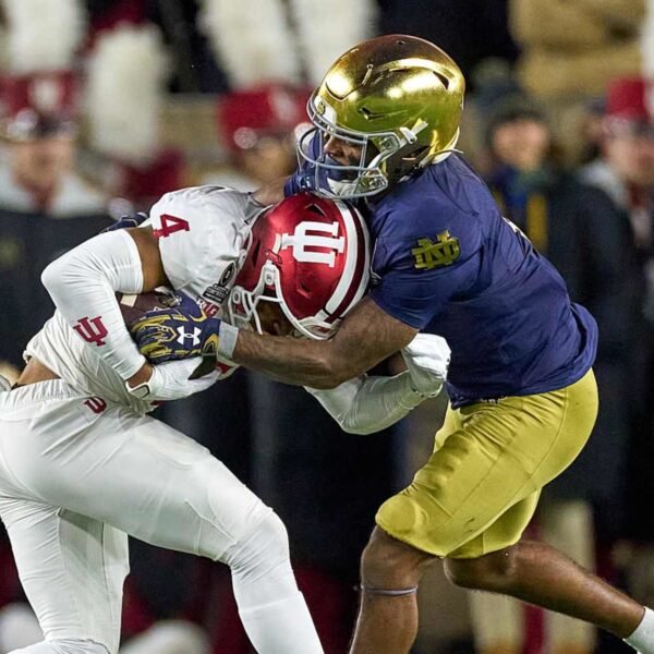 Notre Dame’s Protection Dominates Indiana to Transfer into CFB Playoff Quarterfinals