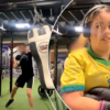 Fitness center creep interrupts lady’s boxing exercise  