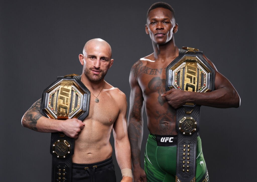 Alexander Volkanovski names Israel Adesanya on his five-man UFC GOAT listing