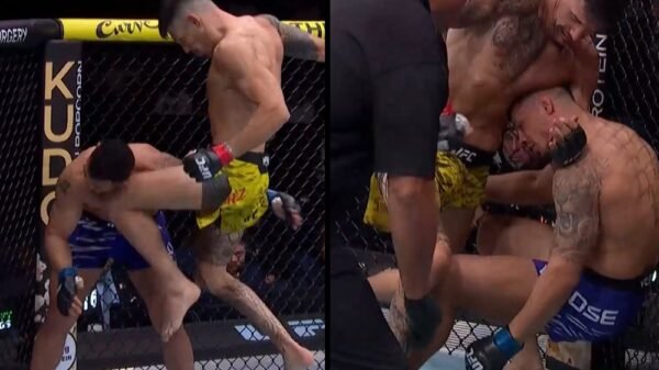 UFC Tampa video: Joel Alvarez KOs Drakkar Klose, who falls into guillotine choke in wild sequence