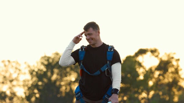 ‘The Night time Agent Star Gabriel Basso Skydives To Promote Season 2 Throughout Netflix’s NFL Christmas Gameday