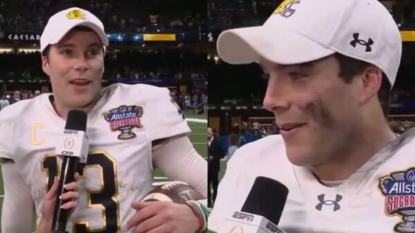 Notre Dame QB Praises Jesus after Playoff Win, Says ‘With out Him, I Wouldn’t Be Right here’