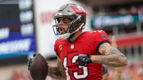 Watch: Buccaneers let WR Mike Evans tie Corridor of Famer’s file