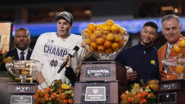 Pay attention: Mitch Jeter area aim sends Notre Dame soccer to CFP championship sport