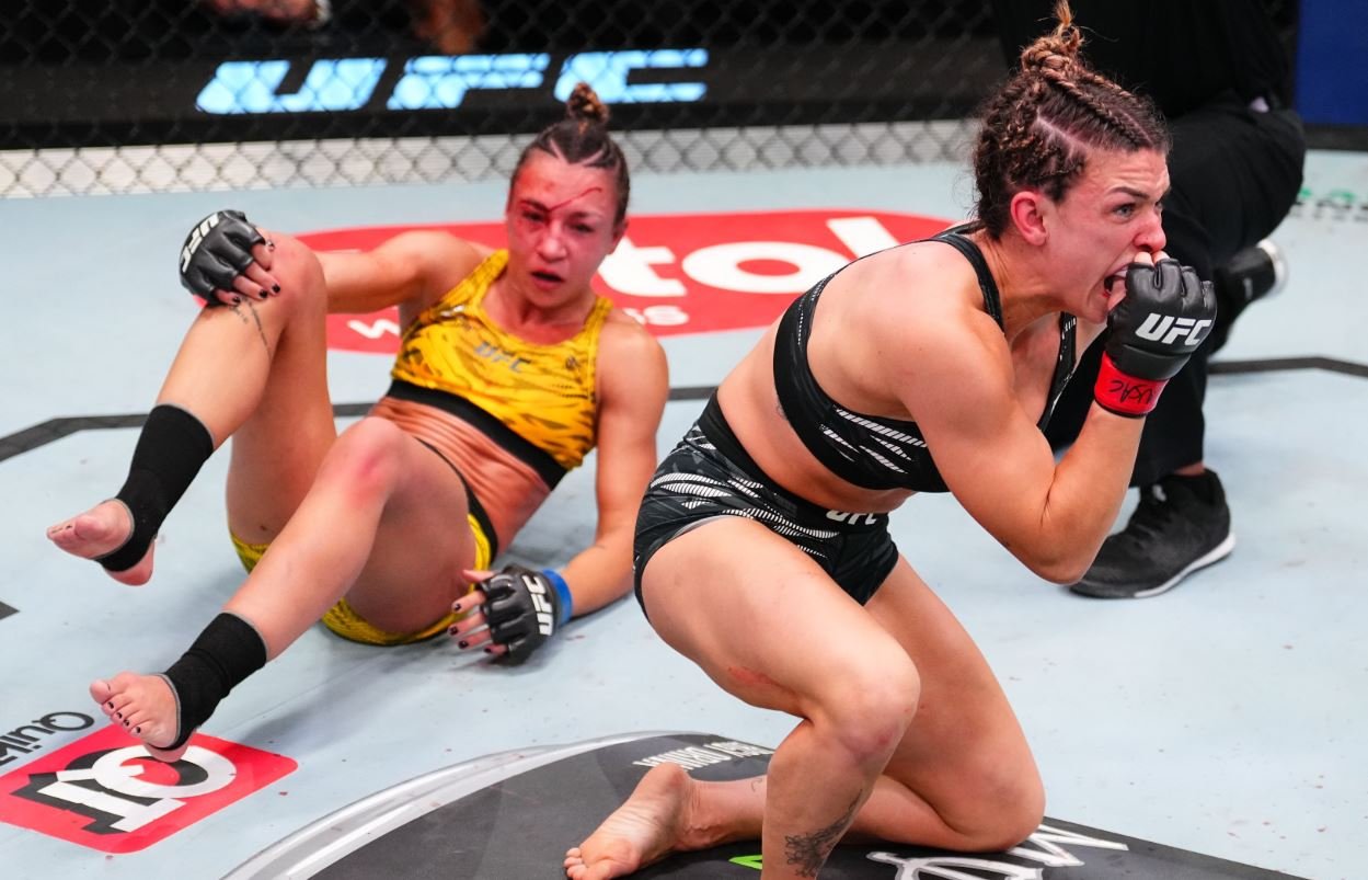 Execs react after Mackenzie Dern submits Amanda Ribas in rematch at UFC Vegas 101