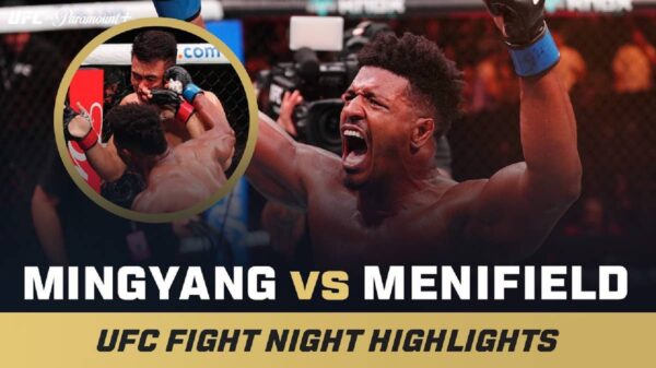 UFC Macau Highlights: Alonzo Menifield stops Zhang Mingyang in the first